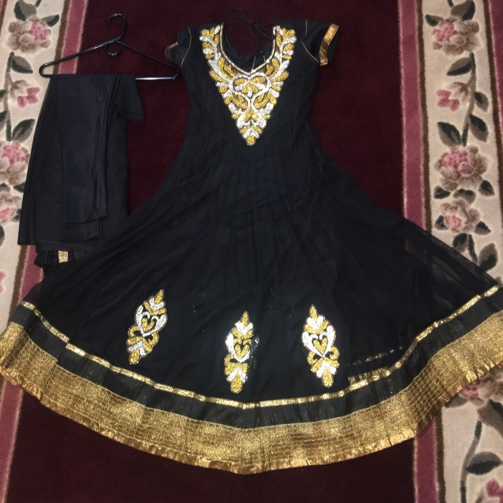 Black anarkali salwar kameez